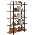 Display Rack Storage Bookcase Metal Library Bookshelf